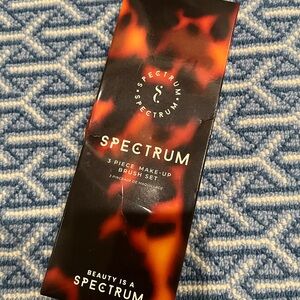 Spectrum 3 Piece Makeup Brush Set - Black and Orange